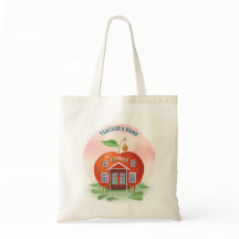 Lehrer Apple Schoolhouse Buchtasche