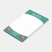 Lehrer Apple Student Klasse Grundschule Post-it Klebezettel (angewinkelt)