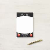 Lehrer Apple Student Klasse Grundschule Post-it Klebezettel (Auf Schreibtisch)