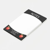 Lehrer Apple Student Klasse Grundschule Post-it Klebezettel (angewinkelt)