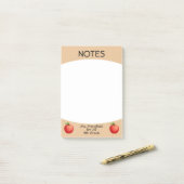 Lehrer Apple Student Klasse Grundschule Post-it Klebezettel (Auf Schreibtisch)