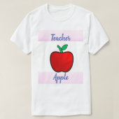 Lehrer Apple T - Shirt (Design vorne)