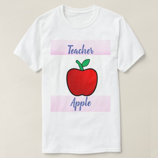 Lehrer Apple T - Shirt (Design vorne)