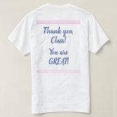 Lehrer Apple T - Shirt (Design Rückseite)