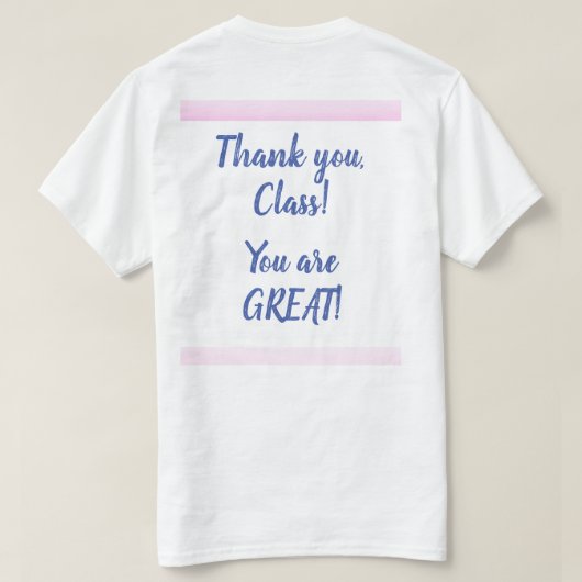 Lehrer Apple T - Shirt (Design Rückseite)