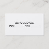 Lehrer-Apple-Visitenkarte Visitenkarte (Rückseite)