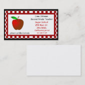 Lehrer-Apple-Visitenkarte Visitenkarte (Vorne/Hinten)