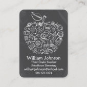 Lehrer-Apple-Visitenkarte Visitenkarte (Vorderseite)