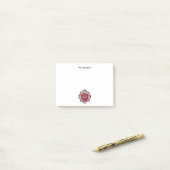 Lehrer Apples Zickzack Quatrefoil Posten-it® Post-it Klebezettel (Auf Schreibtisch)