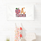 Lehrer Art Apple A Plus Lehrer Banner (Insitu)
