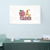 Lehrer Art Apple A Plus Lehrer Banner (Messeveranstaltung)