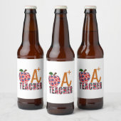 Lehrer Art Apple A Plus Lehrer Bierflaschenetikett (Flaschen)