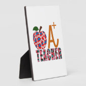 Lehrer Art Apple A Plus Lehrer Fotoplatte (Seite)