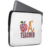 Lehrer Art Apple A Plus Lehrer Laptopschutzhülle (Vorne Rechts)