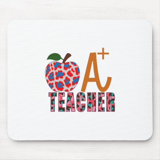 Lehrer Art Apple A Plus Lehrer Mousepad (Vorne)