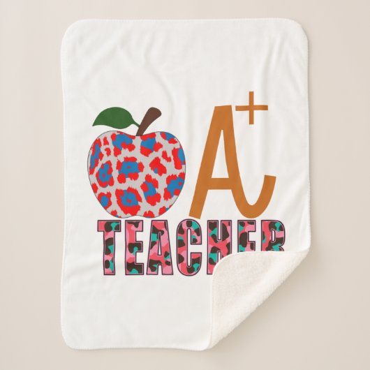 Lehrer Art Apple A Plus Lehrer Sherpadecke (Vorderseite)