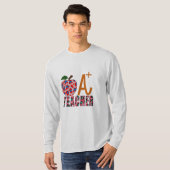 Lehrer Art Apple A Plus Lehrer T-Shirt (Vorne ganz)