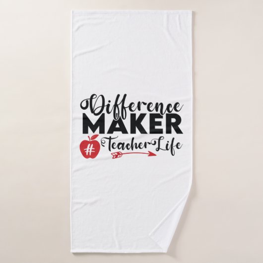 Lehrer Art Differenzial Maker Teacher Life Badehandtuch (Badehandtuch)