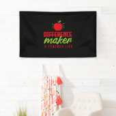 Lehrer Art Differenzial Maker Teacher Life Banner (Insitu)
