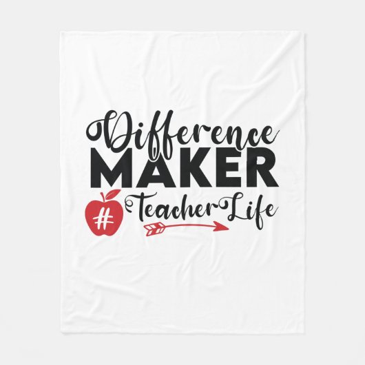 Lehrer Art Differenzial Maker Teacher Life Fleecedecke (Vorderseite)