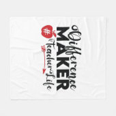 Lehrer Art Differenzial Maker Teacher Life Fleecedecke (Vorderseite (Horizontal))