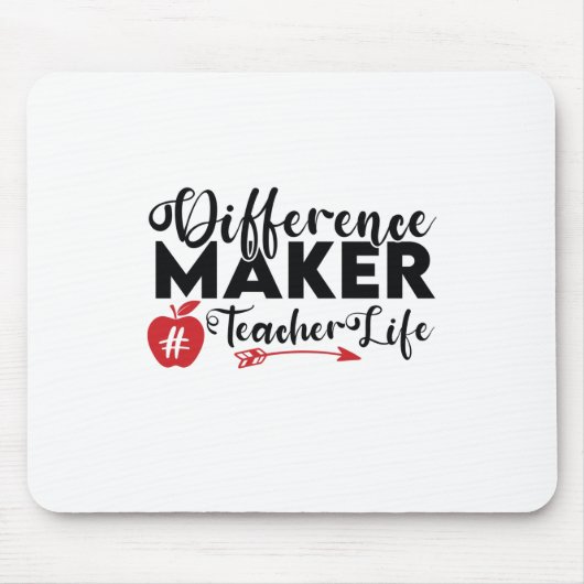 Lehrer Art Differenzial Maker Teacher Life Mousepad (Vorne)