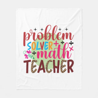 Lehrer Art Problem Solver Mathematiker Lehrer Fleecedecke