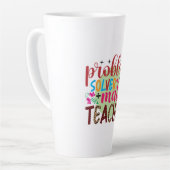 Lehrer Art Problem Solver Mathematiker Lehrer Milchtasse (Linke Ecke)