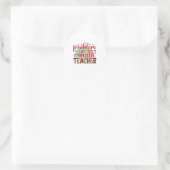 Lehrer Art Problem Solver Mathematiker Lehrer Runder Aufkleber (Tasche)