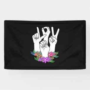 Lehrer ASL Handzeichen Banner