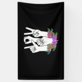 Lehrer ASL Handzeichen Banner (Vertikal)