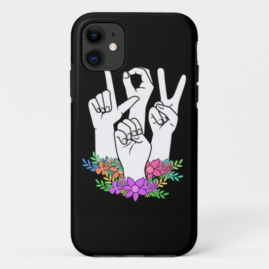 Lehrer ASL Handzeichen Case-Mate iPhone Hülle (Rückseite)