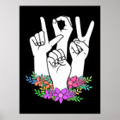 Lehrer ASL Handzeichen Poster (Vorne)