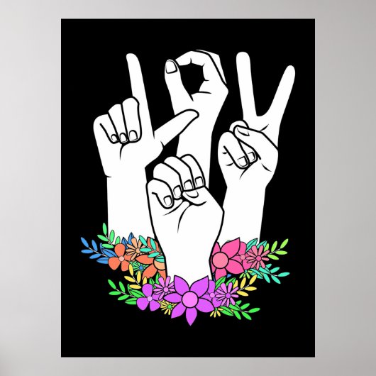 Lehrer ASL Handzeichen Poster (Vorne)