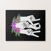 Lehrer ASL Handzeichen Puzzle (Horizontal)