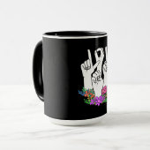Lehrer ASL Handzeichen Tasse (Vorderseite Links)