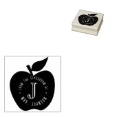 Lehrer aus dem Klassenzimmer der Buchplatte Gummistempel (Stempel)