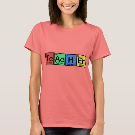 Lehrer aus den Farben der Elemente T-Shirt (Vorderseite)