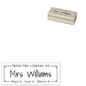 Lehrer aus der Bibliothek Buchzeichen Gummi Briefm Gummistempel (Stempel)