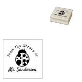 Lehrer aus der Bibliothek des Klassenzimmers Ladyb Gummistempel (Stempel)