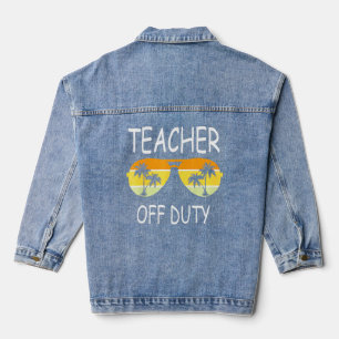 Lehrer aus der Pflicht Sonnenbrille Beach Sunset Jeansjacke