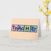 Lehrer aus Elementen Karte (Gelbe Blume)