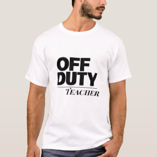 Lehrer Außer Dienst Minimalistische Typografie T-Shirt