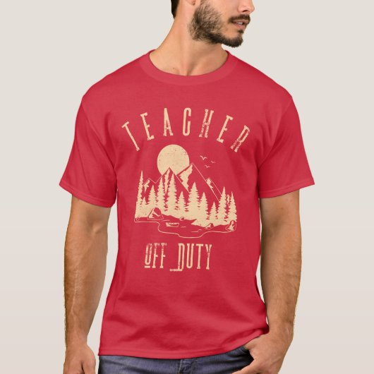 Lehrer außer Dienstlehrer Campingfreunde T-Shirt (Vorderseite)