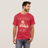 Lehrer außer Dienstlehrer Campingfreunde T-Shirt (Vorne ganz)