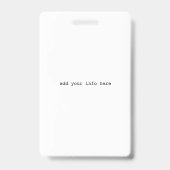 Lehrer Ausweis Lehrer Ausweis Abzeichen (Back)