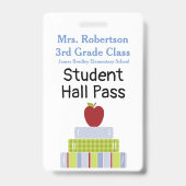 Lehrer Bad / Hall Pass Abzeichen Ausweis (Rückseite)
