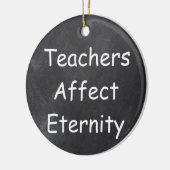 Lehrer beeinflussen die Geschenkidee der Ewigkeit Keramik Ornament (Links)