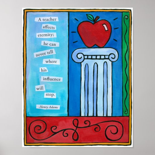 Lehrer beeinflusst die Eternity Print Poster (Vorne)