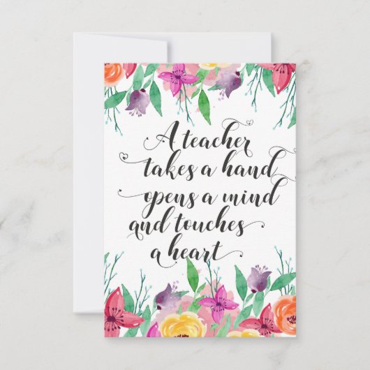 Lehrer Begrüßungszeichen Lehrer zurück zur Schule (Vorderseite)